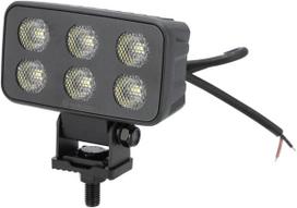 Darbinė LED lempa, 60W, 4630lm, stačiakampė, 12/24V, balta, 115x65x47mm Deutsch kištukas, Flood, 12LED's