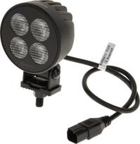 Darbinė LED lemputė, 24W, 2556lm, apvali, 12/24V, balta, 83,9x99,5x59mm Deutsch kištukas, Flood, 4LED's