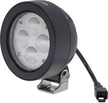 Darbinis LED žibintas, 40W, 4500lm, apvalus, baltos spalvos, 110x93x145mm, platus šviesos srautas, 4 LED, Kramp