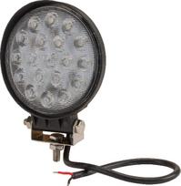 Darbinis LED žibintas, 36W, 2850lm, apvali, 10/30V, Ø 113,9 mm, potvynio, 18 LED, Kramp