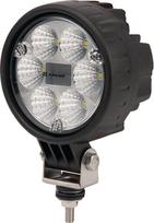 Darbinis LED žibintas, 24W, 1500lm, apvali, 10/30V, Ø 117mm Deutsch kištukas, potvynio, 6 LED, Kramp