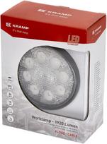 Darbinis LED žibintas, 24W, 1920lm, apvali, 10/30V, Ø 110mm, potvynio, 8 LED, Kramp
