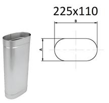 Elipsinis dūmtraukis Akvilon, AxB=225x110 mm. L-500 mm.