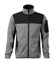 Vyriška megzto Softshell striukė RIMECK Casual 550 Knit light gray, 350 g/m²