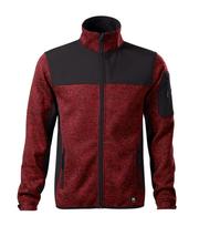 Vyriška megzto Softshell striukė RIMECK Casual 550 Knit marlboro red, 350 g/m²