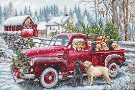 Siuvinėjimo rinkinys Christmas Delivery SLETIL8014