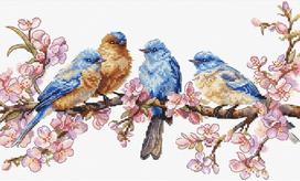 Siuvinėjimo rinkinys Cross-stitch kit "Spring Bloom" 16x27cm SLETIL8090