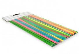Mediniai pagaliukai rankdarbiams spalvoti MIX 190x5mm 50vnt