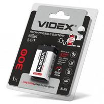 Videx Ni-MH (6HR61) įkraunama baterija- krona, 9V, 300mAh, 8.4V, 1 vnt.