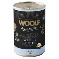 WOOLF ULTIMATE WHITE FISH WITH POTATOE begrūdžiai konservai šunims su balta žuvimi 400g