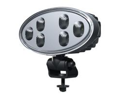 Darbo šviesos diodas LED, 32W, 3500lm, ovalus, 12/24V, baltos spalvos, tvirtinamas varžtais, sukamoji galvutė, 180x126x72mm, Deutsch 2-pin, Flood, 6 LED, SATO 725 by Nordic Lights