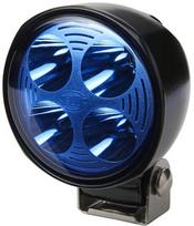 Darbinis LED žibintas, 800 lm, apvalus, 12/24 V, mėlynas, tvirtinamas varžtais, 110,4 mm, 4 šviesos diodai, "Hella