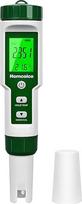 "Homcoice" PH matuoklis 4 in 1 pH H2 ORP temperatūros testeris Daugiafunkcinis 0,01 didelio tikslumo IP67 vandeniui atsparus skaitmeninis vandens kokybės testeris su ATC funkcija