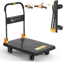 "N&S Handcart" sulankstomas vienvietis rankinis vežimėlis su tyliaisiais ratais 350 kg keliamoji galia