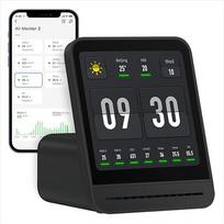"Qingping Air Quality Monitor Gen 2", patalpų oro kokybės monitorius aptinka PM2.5, CO2, PM10, triukšmą, temperatūrą ir drėgmę, CO2 matuoklis, atnaujinta žadintuvo funkcija, oro kokybės testeris
