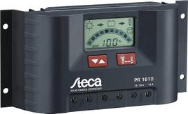 "Steca" saulės kolektorių įkrovos valdiklis / reguliatorius su LCD ekranu ir tiesioginiu išėjimu, skirtas 12 V apkrovoms iki 10 A, 1 pakuotė, PR1010