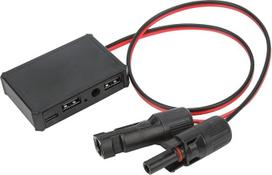 "UPQRSG Solar Connection", varinių laidų saulės kolektorių adapterių rinkinio įrankis su C tipo nuolatinės srovės USB sąsaja, "Plug Play Connect" saulės kolektorių įkrovimo valdiklis, skirtas saulės sistemos telefonams įkrauti