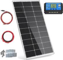 100 W saulės kolektorius 12 V monokristalinių saulės kolektorių rinkinys 100 W saulės modulis su 20 A įkrovimo valdikliu, skirtas 12 voltų energijai įkrauti kemperiuose, valtyse, karavanuose, namų ūkyje