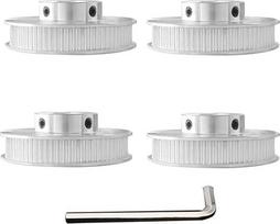 4 vnt. 5 mm skylė 80T GT2 skriemulys Sinchroninis ratas GT2 Timing Belt Pulley 80 dantų Voron 2.4 3D spausdintuvui 6 mm pločio diržas