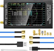 AURSINC NanoVNA-F V2 vektorinis tinklo analizatorius 50KHz-3GHz HF VHF UHF VNA 4,3 colio antenų analizatorius - S parametrų matavimas, stacionariųjų bangų įtampos santykis, fazė, delsa, Smitho diagrama