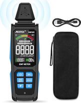 EMF matuoklis MESTEK 3-in-1 EF/MF/Radijo dažnio EMF matuoklis, elektromagnetinių laukų aukšto dažnio lauko spinduliuotės matuoklis su skaitmeniniu LCD ekranu, įkraunamas namuose, biure ir lauke
