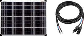 enjoy solar Poly 50 W 12 V polikristalinė saulės baterija Saulės baterija Fotovoltinis modulis idealiai tinka nameliams ant ratų, sodo nameliams, valtims ir 4 mm² profesionalus jungiamasis kabelis Saulės modulis su saulės įkrovikliu