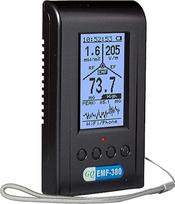 Išplėstinis "GQ EMF-380 V2" kelių laukų elektromagnetinės spinduliuotės detektorius "3-in-1" EMF ELF matuoklis ir radijo dažnių spektro analizatorius, "Cell Tower Smart Meter" signalų detektorius RF iki 8G