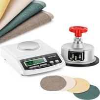 NEWTRY 600 g/0,01 g GSM elektroninės svarstyklės Skaitmeninės laboratorinės svarstyklės su reguliuojamu diskiniu mėginių ėmikliu Audinių pjaustyklė 100 cm2 nuo 0 iki 2 mm, skirta tekstilei, audiniams, popieriui
