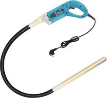 OUBUBY elektrinis betono vibratorius, 1300 W rankinis betono vibratorius, 1,5 m ilgio varinis strypas, betono įrankiai, betono vibracinis butelis, maišymo veleno greitis 4300 aps/min, vibracinio butelio skersmuo
