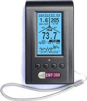 Pažangus elektromagnetinis kelių laukų spinduliavimas EMF-390 3-in-1 EMF ELF RF HF matuoklis matuoklis mobiliojo ryšio bokšto detektorius duomenų kaupiklis