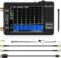 Seesii TinySA spektro analizatorius, 2,8 colio dažnių analizatorius 100 kHz - 960 MHz įėjimas MF HF VHF UHF, signalų generatorius su jutikliniu ekranu ir ESD apsauga