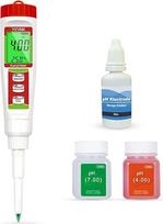 Skaitmeninis pH matuoklis, YINMIK pH testeris maistui su kalibravimo tirpalu, pH vertė fermentacijai, pH maisto produktų testeris tešlai, suši ryžiams, kombučai, muilui, sūriui, mėsai, baseinui ir vandeniui