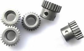 Variklio krumpliaračio pavarų modulio krumpliaračio 5 vnt 0,5 modulio 24 dantų pavara 6 mm vidinė skylė 0,5M 24T Spur Gear variklio metalinė plieninė pavara su viršutine vielos varžto skyle Spur Cone