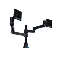 Monitoriaus laikiklis Ekrano laikiklis - R-GO TOOLS - Zepher 4 - Matinis Sidabrinis - 2 Monitoriai - 8 kg max