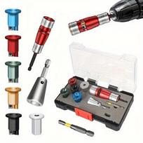 8-in-1 Wire Stripper & Drill Twister Tool Kit,Metal/Aluminum, with Red Handle & Storage Case for Electricians, Wire Stripping Tool