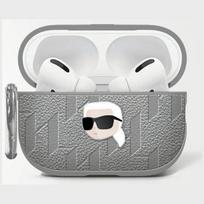 Karl Lagerfeld Monogram Karl AirPods 4 Case in Silver
