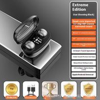 Nematoma Ultra Mini Belaidė Bluetooth Ausinė Į Ausį Paslėpta Tikra Belaidė Itin Ilgas Veikimo Laikas HD Skambutis juoda