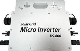 800 W mikro inverteris Saulės tinklo ryšys su kintamosios srovės duomenų stebėjimo ekranu IP67 su WLAN programa 2 saulės moduliams balkono elektrinei, inverterio balkono elektrinė 190-270 V AC