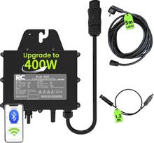 RC mikro inverteris 400W, 25-60V nuolatinės srovės įėjimas, fotovoltinių modulių inverteris, MPPT mikro galios keitiklis, palaiko WiFi nuotolinį stebėjimą, 0% PVM
