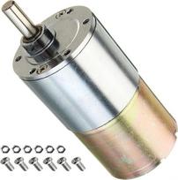 Zilimontt 200 aps/min 12V nuolatinės srovės variklis, didelis sukimo momentas, 200 aps/min 12V nuolatinės srovės krumpliaratinis variklis, 6 mm skersmens velenas, greičio mažinimo elektrinė pavarų dėžė su reduktoriumi