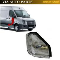 Šoninio veidrodėlio posūkio signalas Baltas Dešinysis Šoninis Mercedes Sprinter Volkswagen Crafter 2007-2019 OEM 2E0953050A