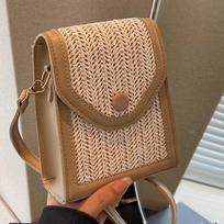 This Year'S Popular Hand-Woven Bags Women'S Summer Messenger Bags Women'S Foreign Versatile Shoulder Messenger Bags chaki