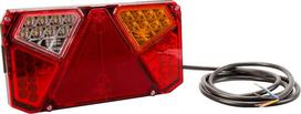 Daugiafunkcinis galinis RH žibintas LED, stačiakampis, 12-24 V, 242x134x36,5 mm, Kramp