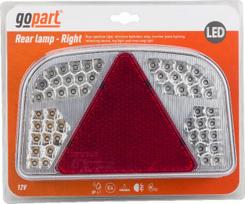Daugiafunkcinis šviestuvas RH LED, stačiakampis, 12 V, 244x149x48 mm, 7 kontaktų bajonetas, gopart