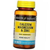 Kalcio magnio cinkas, kalcio magnis ir cinkas, Mason Natural 100 tabletės (36529061) 100tab