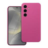 Telefono dėklas Forcell Silicone 2mm Case Samsung Galaxy S24 FE rožinis