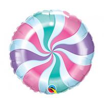 Folinis balionas ovalo formos pastelinių spalvų "Ledinukas" (46cm)