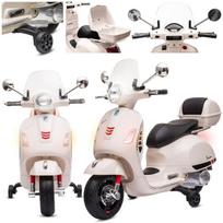 Vaikiškas elektrinis motoroleris Sun Baby Vespa MP, balta