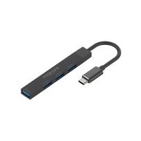 Promate LiteHub-4 USB-C Hub: 3 x USB 2.0 / 1 x USB 3.0