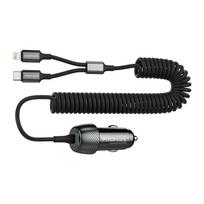 Promate PowerDrive-33PDCI Car Charger, 33W / USB-C / Lightning